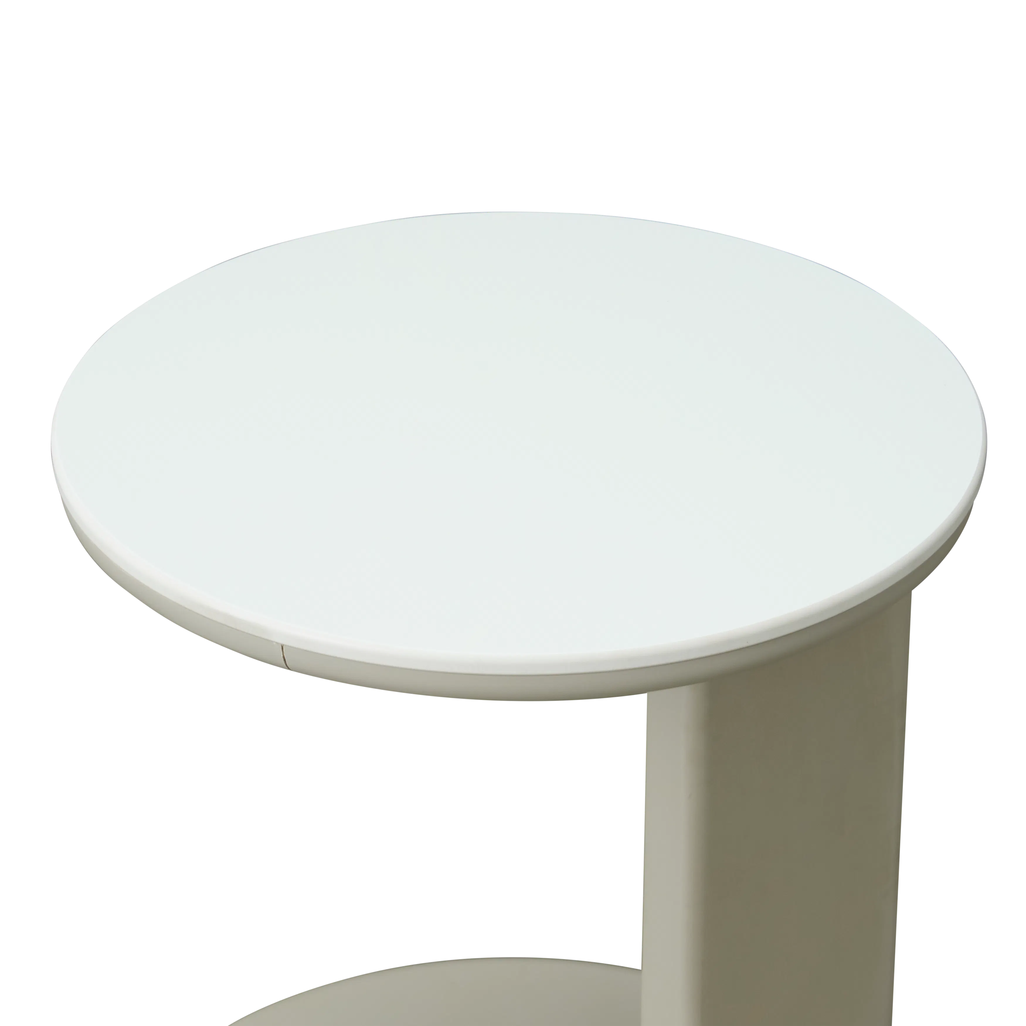 Blair Round Side Table - Grey, Sintered Stone - 10