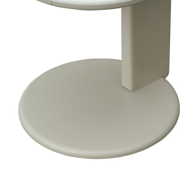 Blair Round Side Table - Grey, Sintered Stone - 14