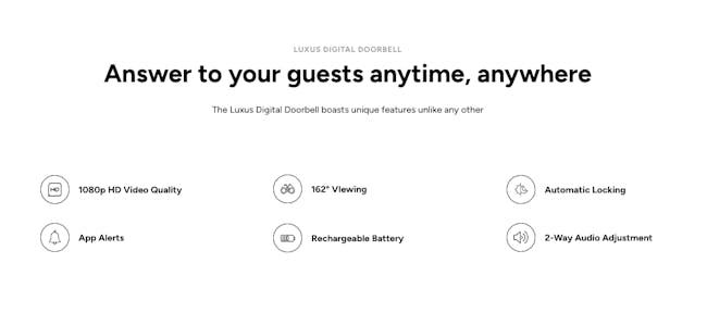 Luxus Digital Doorbell - 6