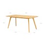 Roden Dining Table 1.8m - Natural - 5