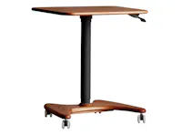 Easton Adjustable Table 0.6m - Walnut, Black