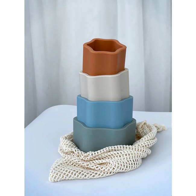 Silicone Nesting Toy Stacker - 4