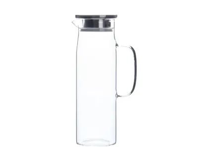 Noir Water Jug Pitcher with Stainless Steel Cover - 1.2L