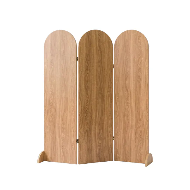 Arched Room Panel Divider - Oak