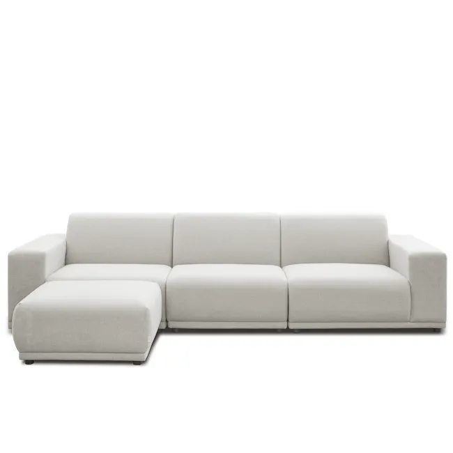 (As-is) Milan Left Arm Unit - Ivory (Fabric) - 16