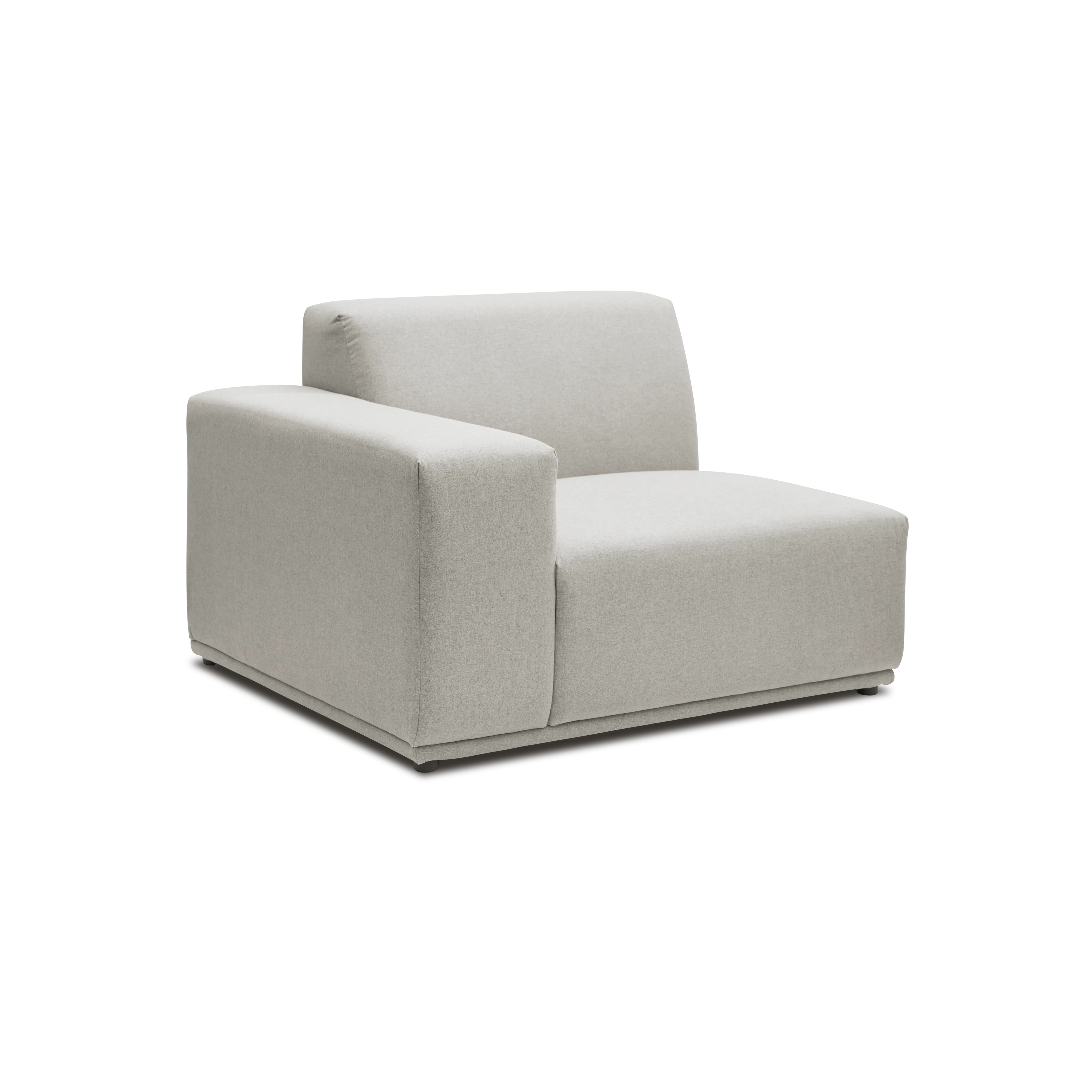 (As-is) Milan Left Arm Unit - Ivory (Fabric) - 17