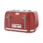 Odette Jukebox 4-Slice Bread Toaster - Red - 0