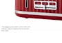 Odette Jukebox 4-Slice Bread Toaster - Red - 4
