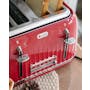 Odette Jukebox 4-Slice Bread Toaster - Red - 2