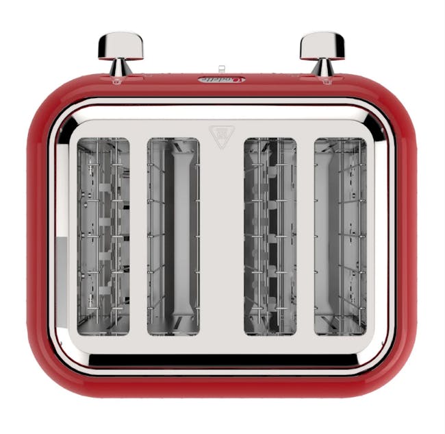 Odette Jukebox 4-Slice Bread Toaster - Red - 8