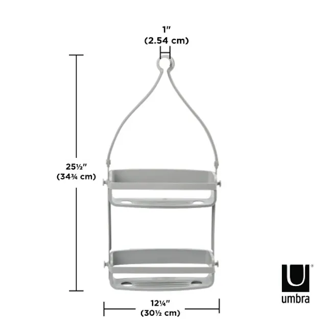 Flex Shower Caddy - Grey - 10 - Adjustable height sling, Lightweight design, Adjustable height, Adjustable straps