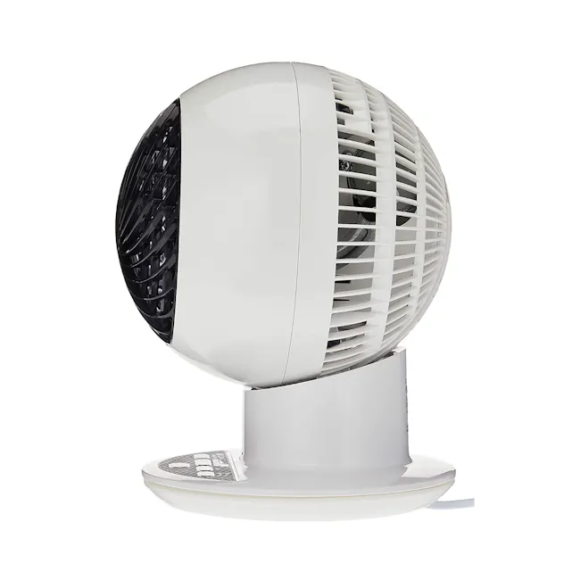 IRIS Ohyama Oscillate Up/Down/Left/Right Circulator Fan - White, Black - 2 - White, modern, spherical, fan, ventilation