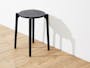 Olly Monochrome Stackable Stool - Black - 2