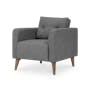 Bennett 3 Seater Sofa with Bennett Armchair - Gray Owl - 7