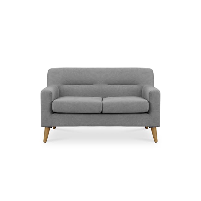 Damien 2 Seater Sofa with Damien Armchair - Grey (Scratch Resistant Fabric) - 1