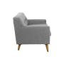 Damien 2 Seater Sofa with Damien Armchair - Grey (Scratch Resistant Fabric) - 3