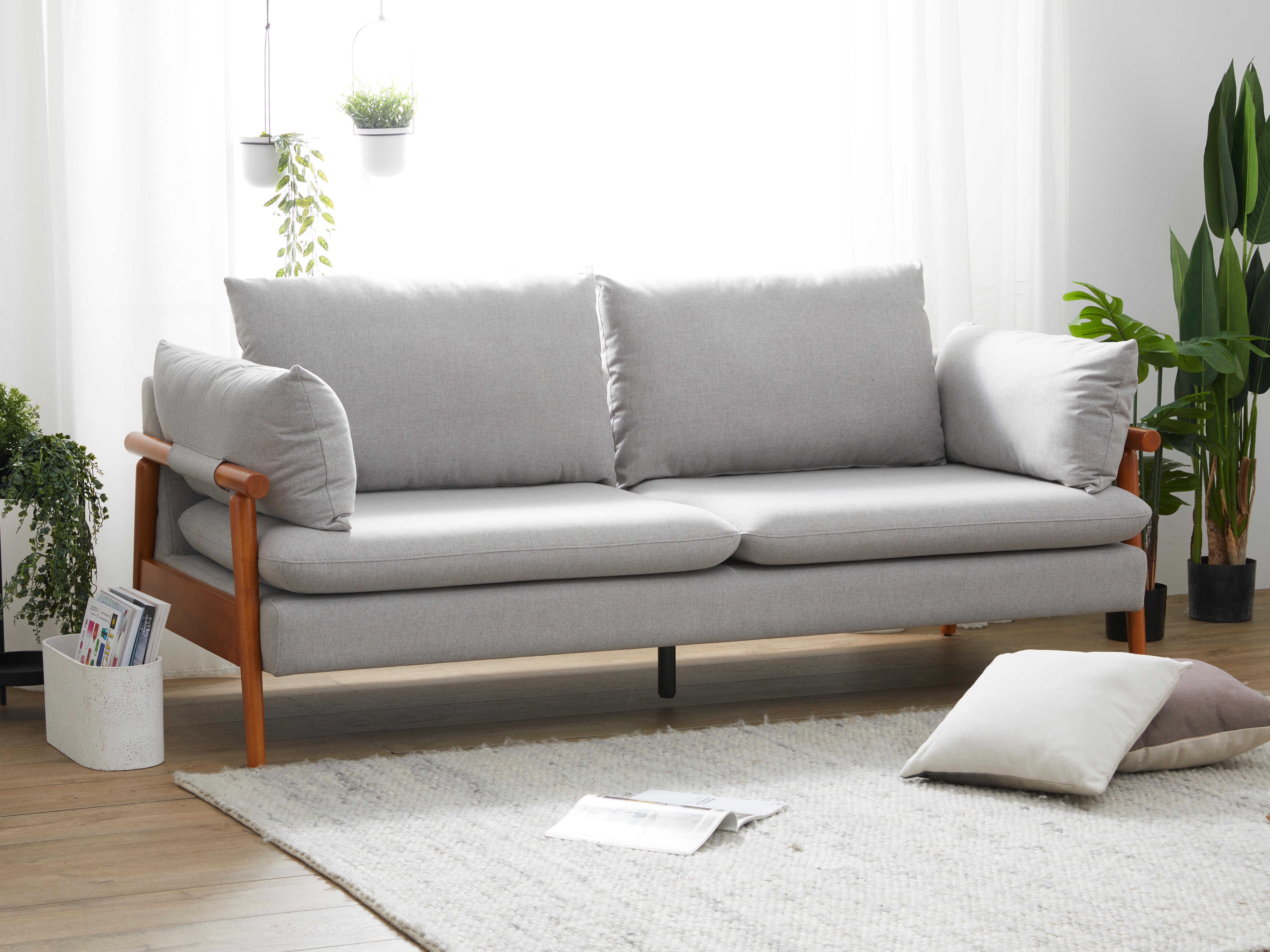 Astrid Seater Sofa Natural, Slate, Astrid by HipVan HipVan