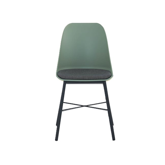 Ellie Round Concrete Dining Table 1.2m with 4 Denver Dining Chairs in Yellow, Green, White and Blue - 15