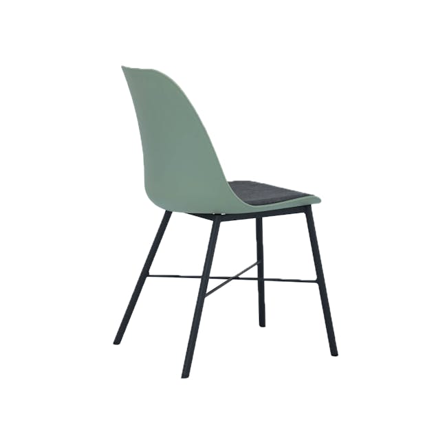 Ellie Round Concrete Dining Table 1.2m with 4 Denver Dining Chairs in Yellow, Green, White and Blue - 16