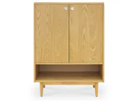(As-is) Kirika Shoe Cabinet - Oak - 2