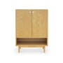 Kirika Shoe Cabinet - Oak - 0