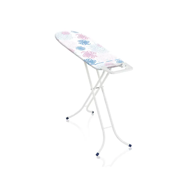 Leifheit Classic Ironing Board (2 Sizes) - Medium Ironing Board - 1 - White folding iron with floral pattern, sleek design