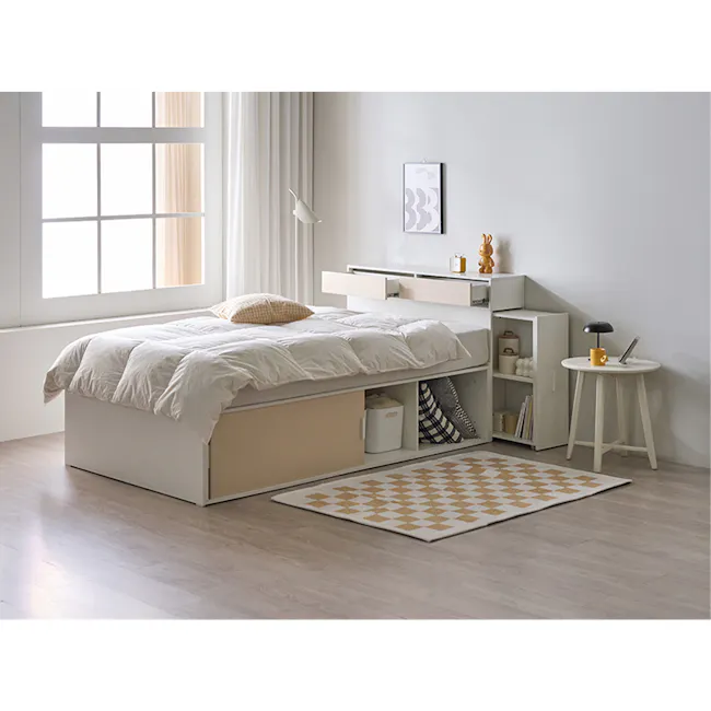 Jayne Storage Super Single Storage Bed - White - 6
