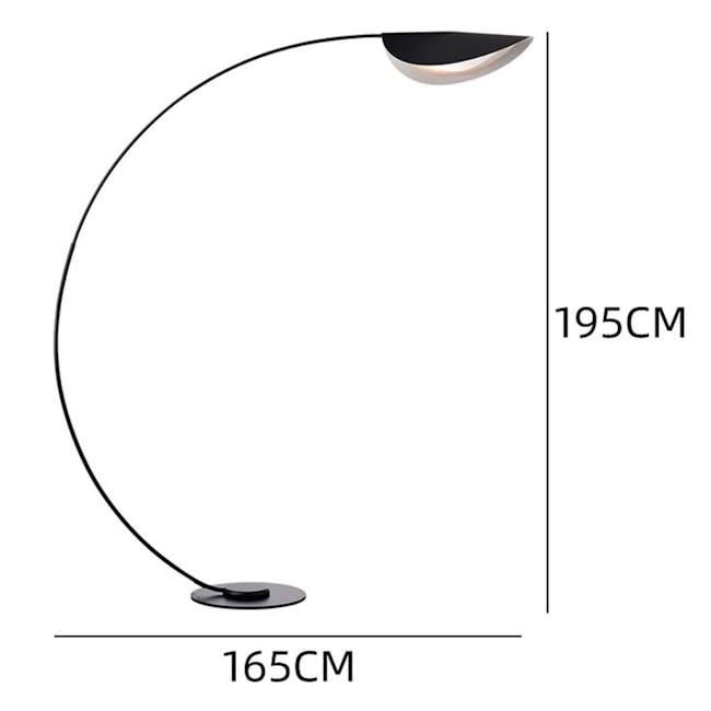 Flinn Floor Lamp - Yellow - 5 - Sleek, modern pendant light with a curved design, Adjustable arm for versatile lighting