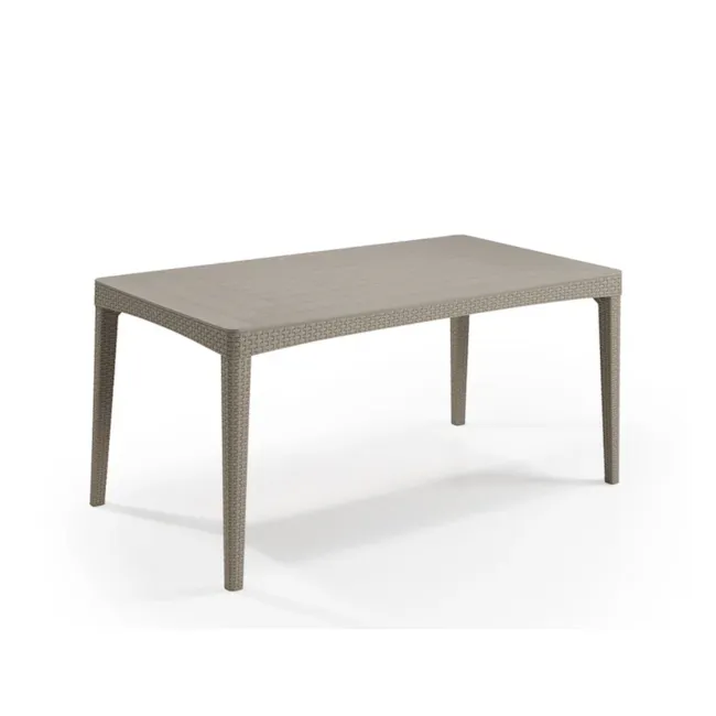 Girona Outdoor Dining Table 1.6m with 4 Tisara Chair Set - Cappucino - 11