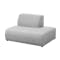 Milan Duo Extended Sofa - Slate (Fabric) - 2