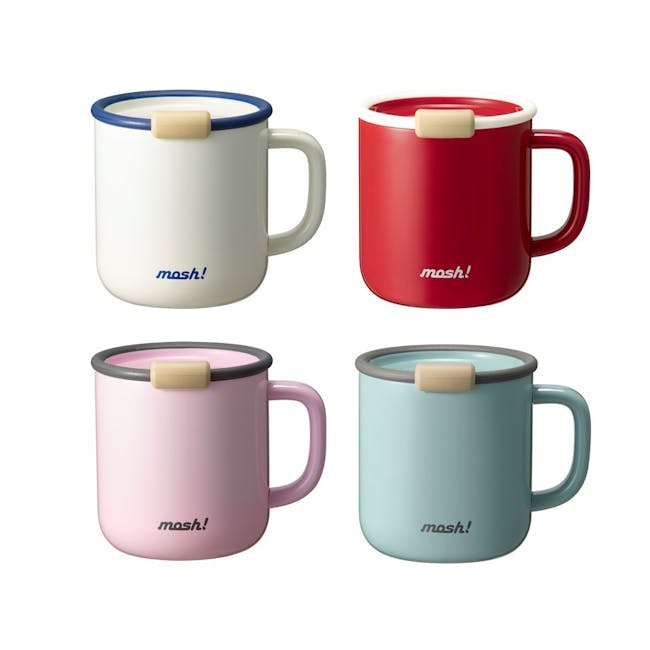 Mosh Latte Mug Cup 430ml - Red - 9