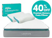 LEVITATE Mattress + 40% off Premium Memory Foam Pillows