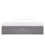 ESSENTIALS King Storage Bed - Grey (Faux Leather) - 0