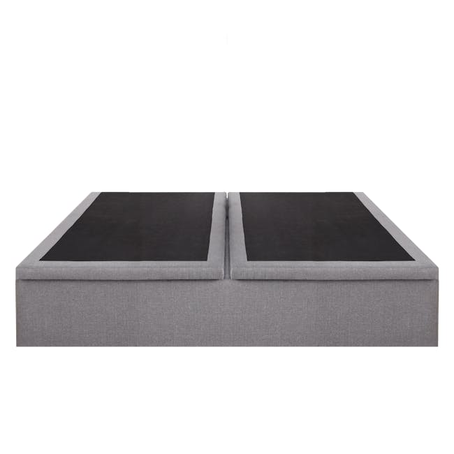 ESSENTIALS King Storage Bed - Grey (Faux Leather) - 2