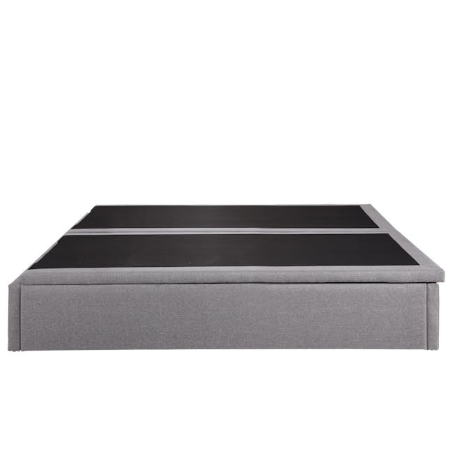 ESSENTIALS King Storage Bed - Grey (Faux Leather) - 4