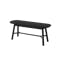 Telyn Oval Dining Table 1.6m with Telyn Bench 1.1m and 2 Axel Chairs in Black, Carbon - 6