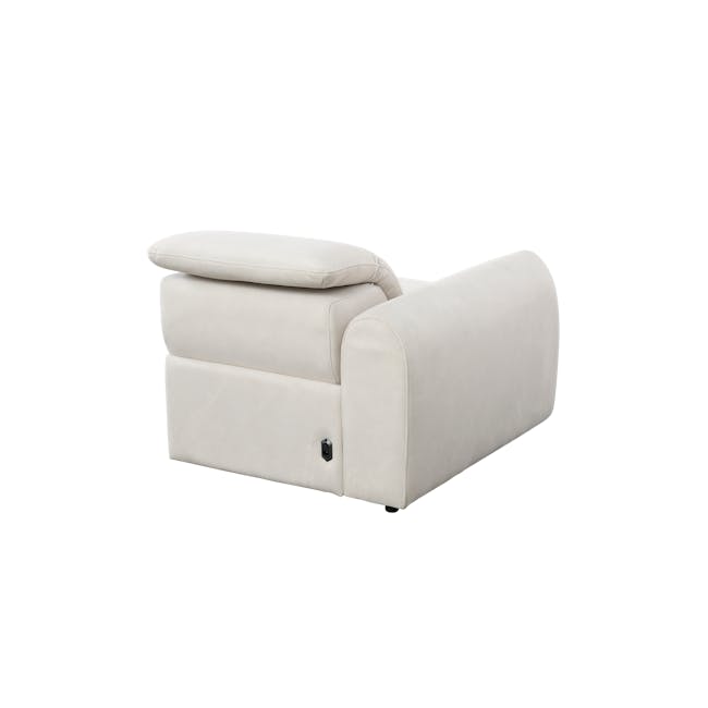 Harmony 2 Seater Power Recliner Sofa - Pearl River (Scratch Resistant) - Zero Wall - 34 - Luxurious beige sofa, modern