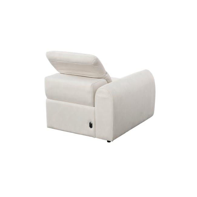 Harmony 2 Seater Power Recliner Sofa - Pearl River (Scratch Resistant) - Zero Wall - 35 - Luxurious beige sofa, modern