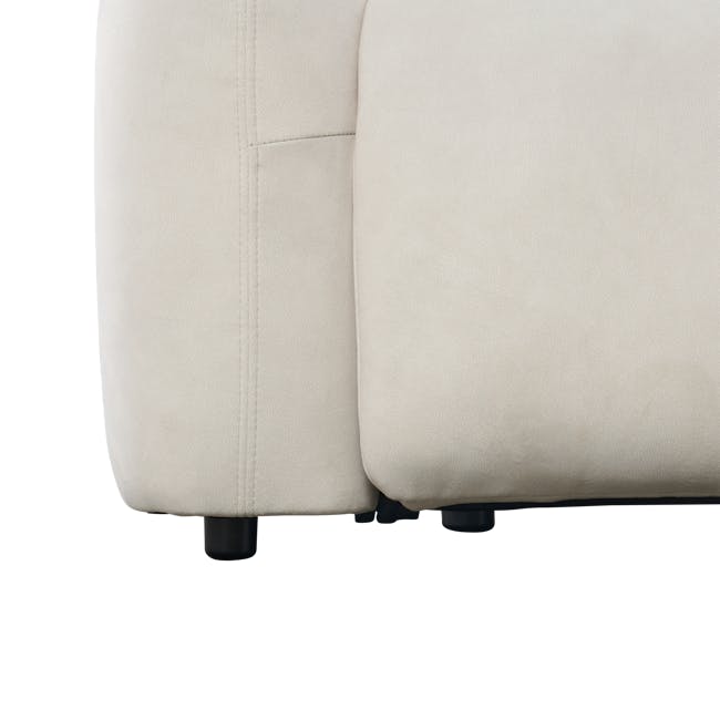 Harmony 2 Seater Power Recliner Sofa - Pearl River (Scratch Resistant) - Zero Wall - 15 - Cream upholstered chair, beige