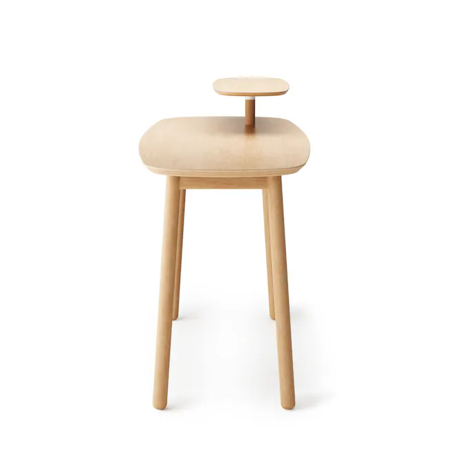 (As-is) Swivo Table 1.2m - Natural - 13 - Modern minimalist wooden table, simple design, round top, light wood finish
