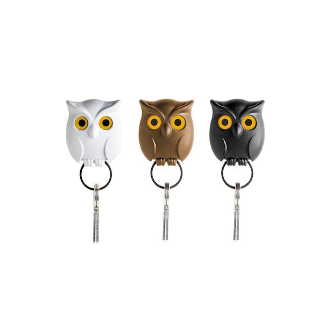 Night Owl Key Holder - Brown - 2