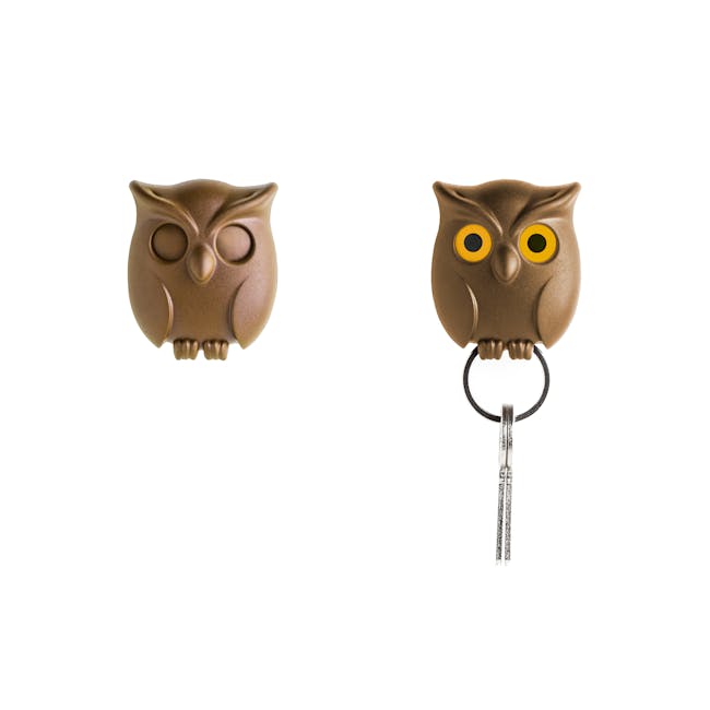 Night Owl Key Holder - Brown - 3