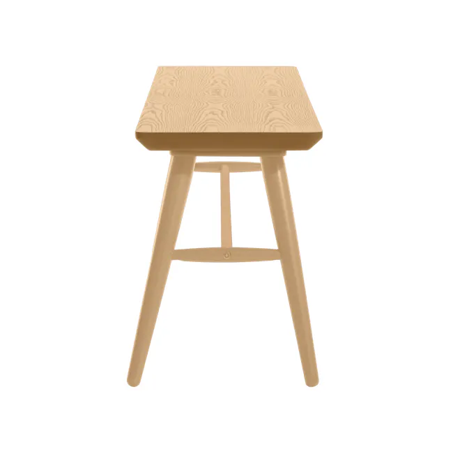 Marrim Bench 1.2m - Natural - 4 - Wooden stool, beige color, minimalist design, wooden texture, natural wood grain, wooden