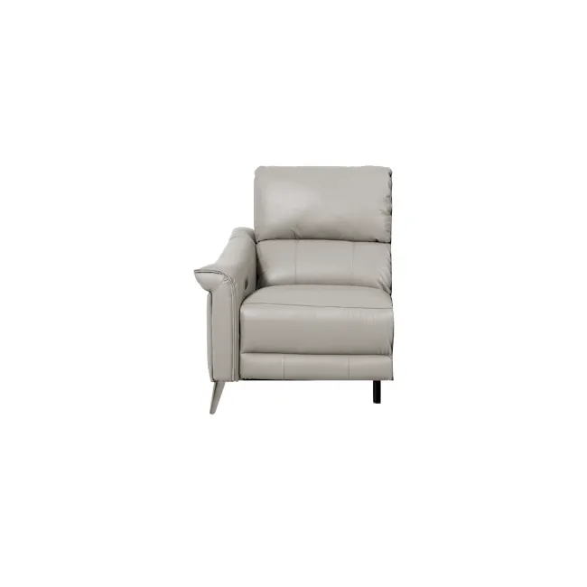 Strato Left Arm Power Recliner Unit - Beige (Top Grain Leather) - 1