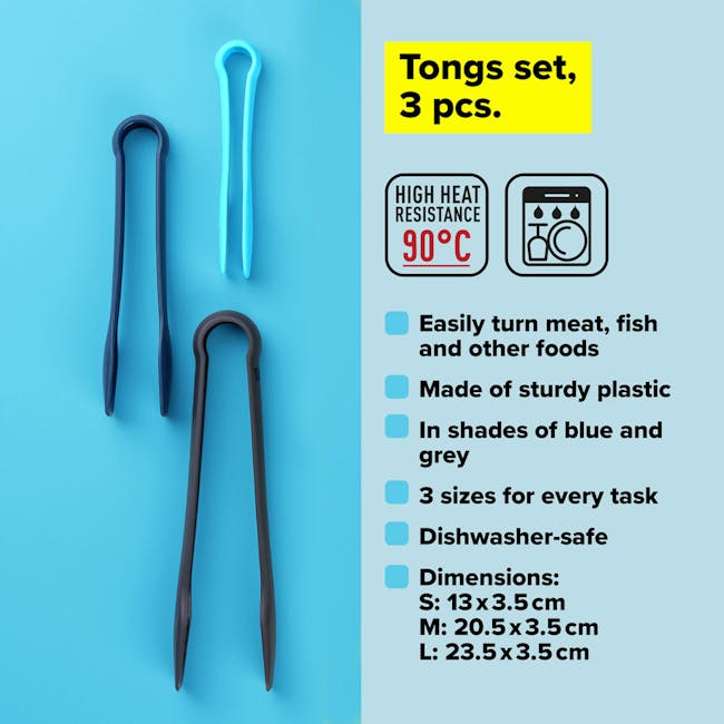 Tasty Serving Tongs 3pcs Set - 2