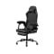 Zeus Gaming Chair with Footrest - Black (Faux Leather) - 2