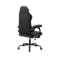 Zeus Gaming Chair with Footrest - Black (Faux Leather) - 3