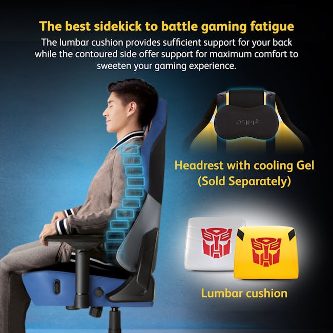 OSIM uThrone S Transformer Edition Gaming Chair with Customizable Massage - Bumble Bee - 3