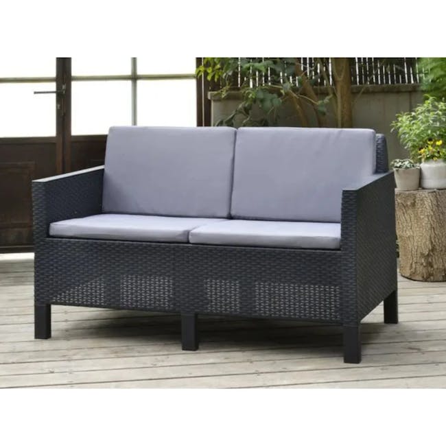 Chicago 4 Piece Outdoor Sofa Set - Graphite - 12