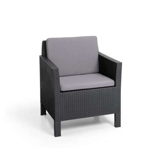 Chicago 4 Piece Outdoor Sofa Set - Graphite - 10